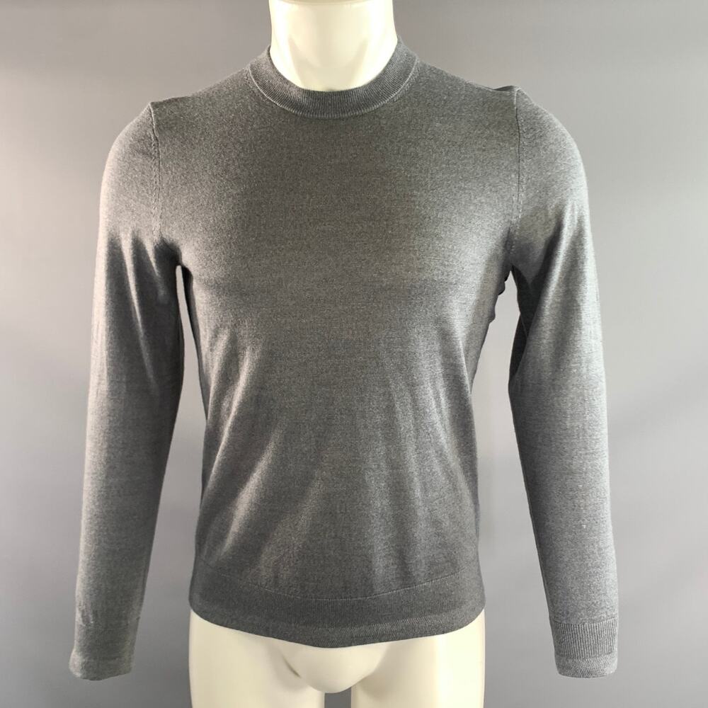 TED BAKER Size S Grey Knit Wool Pull On Pullover